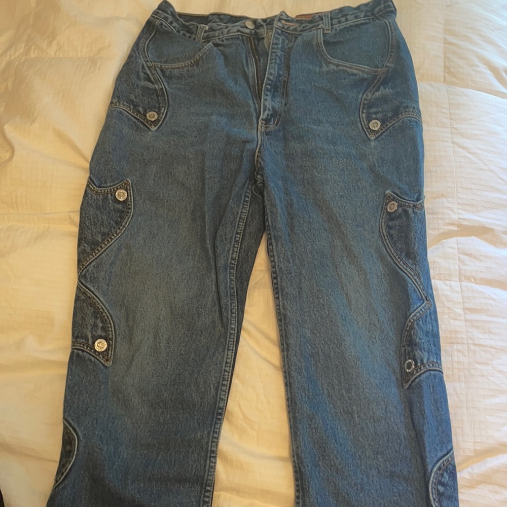 Designer jeans.